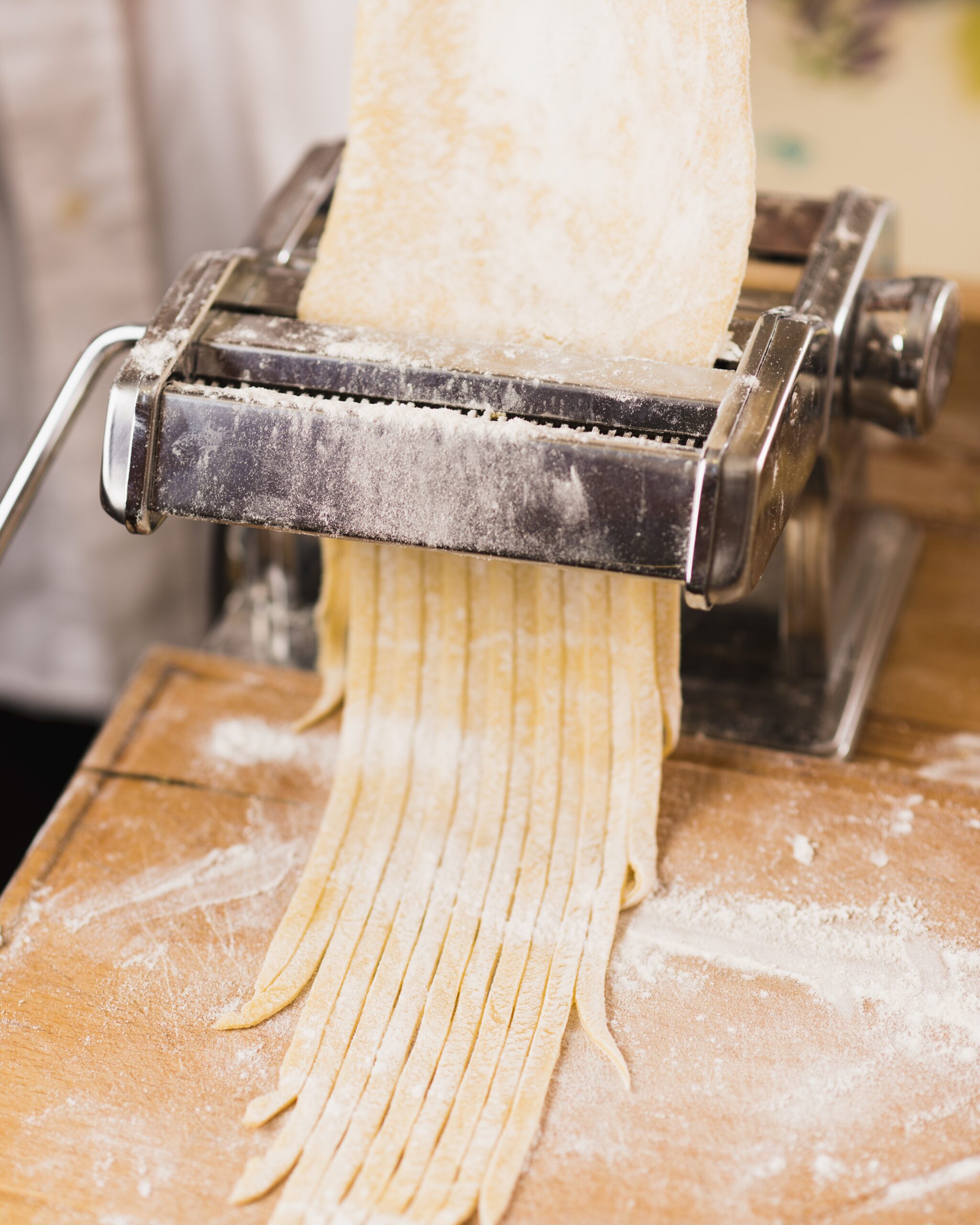 pasta maker with dough